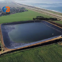 Géomembrane HDPE résistante aux UV, imperméable et anti-infiltration pour les décharges, les réservoirs, les barrages, l'aquaculture et les bassins piscicoles.