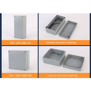 أغطية من الألومنيوم مقاومة للماء تغطية خارجية صب السبائك وصلة كهربائية صندوق خارجي منفاخ - Product Image 6