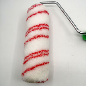 Pennello a rullo decorativo da <span class=keywords><strong>9</strong></span> pollici in stile a righe rosse di alta qualità - Product Image 3