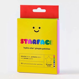 Patchs Hydrocolloïdes Anti-Acné Personnalisables avec Logo, Forme Étoile, Jaunes, à l'Acide Salicylique pour Boutons du Nez, 20 Patchs, Tous Types de Peau - Product Image 6