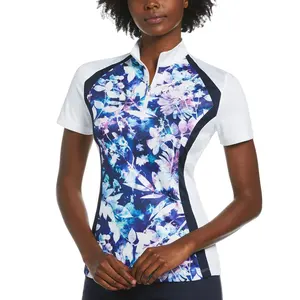 Cuotom – Polo de Golf à imprimé Floral pour femmes, 1/4