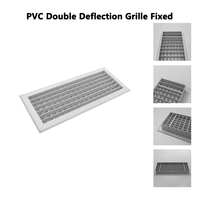 Grille de sortie d'air double déflection réglable en PVC moderne pour CVC, avec installation facile et taille personnalisable