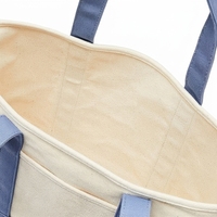 Bolsa de Mano Personalizada con Logotipo Impreso, Bolsa de Mano de Lona de Algodón con Asa Larga, Bolsas de Mano Ecológicas Sostenibles
