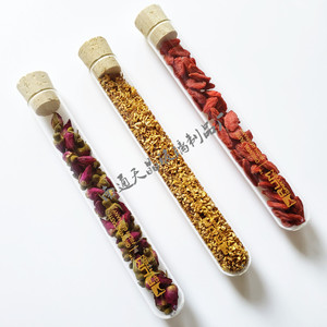Tubo de ensayo de vidrio Tianjing de 20x150 mm con tapón de corcho para envasado de té de flores y flores secas - Product Image 2