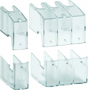 Copertura Protettiva Hager per Interruttori Sezionatori 4P 20-63A Trasparente con Fori di Montaggio - Product Image 1
