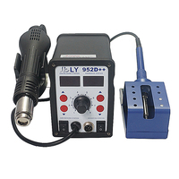 Di trasporto del nuovo auto LY 952D + + funzione sleep grande potenza intelligente dual led 2 in 1 aria calda di saldatura stazione di saldatura 220 V/110 V 700W