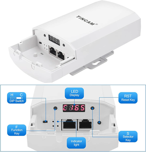 TiNCAM 300Mbps 1.5km esterno 2.4G punto di accesso Wireless 8dbi a lungo raggio ponte Wireless 1 paio CPE - Product Image 2