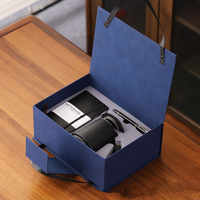 Ensemble cadeau exquis de luxe pour entreprise, personnalisé, en gros, comprenant un carnet de notes de bureau, un stylo, une tasse à thé, une tasse en céramique, impression laser