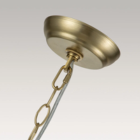 Lustre moderne de style américain de luxe, luminaire suspendu LED en verre pour salon, villa, hall d'entrée, lampe à bulles transparente