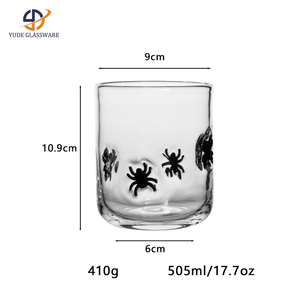 Vasos de Vidrio Estilo Vintage de 16 oz con Calcomanía Tropical de Flamenco para Bebidas en Fiestas de Piscina de Verano - Product Image 6