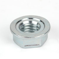 35 # baja ramah lingkungan Blue-white Zinc mengunci sendiri mur segi enam dengan baut kunci flensa