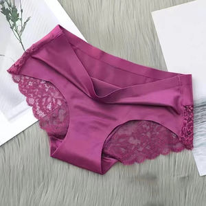 Bragas de Encaje Suaves y Sexys para Mujer, Ropa Interior sin Costuras de Seda de Hielo, Tallas Grandes M-2XL - Product Image 3