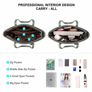 Bolso Tote de Moda Vegana de Fábrica, de Piel Sintética con Estampado de Leopardo, Bolso de Hombro con Asa Superior, Cierre de Cremallera, Forro de Poliéster, para Mujer - Product Image 5