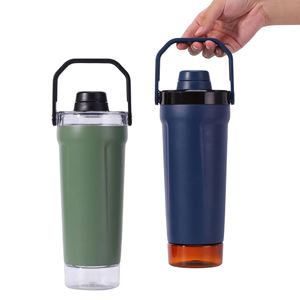 304 Stainless <b>Steel</b> Gym <b>Bottle</b>, 24H Insulated Flask with Leak-Proof Lid & Storage Compartment, Custom Logo Accepted - Product Image 2