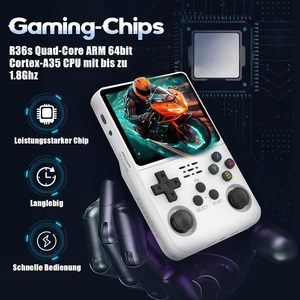 Consola de Juegos Portátil Retro R36S, con Más de 20000 Juegos, 64 GB de Almacenamiento, Pantalla IPS de 3.5 Pulgadas para Regalo de Navidad - Product Image 5