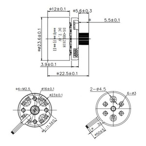 มอเตอร์ไร้แปรงถ่าน Dx Obl2418 7.4v Dc 145000 รอบต่อนาที สำหรับปั๊มลม ยานยนต์ไฟฟ้า จักรยาน ตู้ปลา - Product Image 2