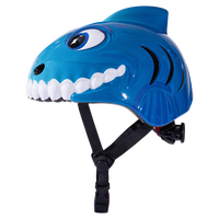 Casque de vélo pour enfants en forme de requin 3D mignon, certifié CE CPSC, facile à mettre et à enlever, réglable, pour skateboard, trottinette, roller, pour tout-petits