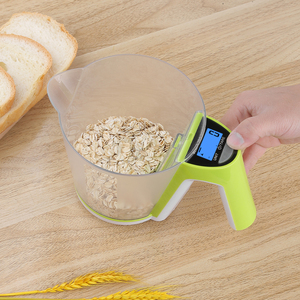 Digitale <span class=keywords><strong>elettronico</strong></span> in acciaio inox plastica scala di misura per cucina ABS tazza di cibo - Product Image 2