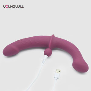 Dildo Doble Premium para Parejas Lesbianas, Diseño sin Tirantes para Uso sin Arnés, Juguetes Sexuales de Silicona Seguros para el Cuerpo - Product Image 5