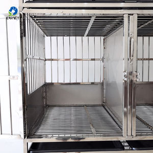 <span class=keywords><strong>EUR</strong></span> VET Meilleur prix, cage pliable à trois étages en acier inoxydable pour chiens et chats, équipement vétérinaire - Product Image 6