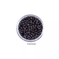 Großhandel 4mm Silikon ausgekleidet Nano Micro Ringe Aluminium Silikon Micro Ring Haar verlängerung Perle Echthaar Extensions