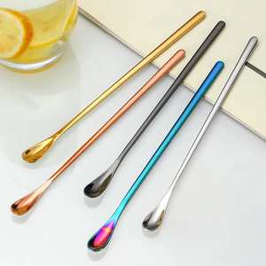 Cuchara Larga para Cócteles de Acero Inoxidable 304 de Alta Calidad, Color Cobre Dorado, para Kits de Barman - Product Image 3