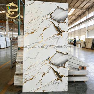 Revêtement UV PVC Marbre SPC Pierre Plastique Composite Stratifié Panneau <span class=keywords><strong>mural</strong></span> imperméable <span class=keywords><strong>pour</strong></span> salle de bain Hôpital Ménage - Product Image 5