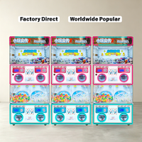 Distributeur automatique de jouets Gacha Gachapon à double compartiment, à monnayeur électronique, avec vitrine