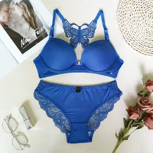 Áo Ngực Panty Set Hot Trưởng Thành Phụ Nữ Phụ Nữ Đồ Lót Ren Hoa Thêu Có Thể Tháo Rời Dây Đeo 2 Mảnh Áo Ngực Và Panty Bộ