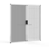 Meilleure vente d'usine Kit de porte moustiquaire rétractable et plissée détachable Design moderne moustiquaire pliante anti-insectes
