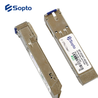 Sopto 1000BASE-PX20+ 1.25Gbps EPON ONU SFP 1310nmTx/1490nmRx FTTH 20km Antarmuka SC BIDI SFP ONU