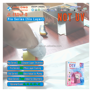 Jinlong DTF Pro Series Six Couches Film PET de Transfert de Chaleur Papier Pas Cher Prix <span class=keywords><strong>A2</strong></span> A3 A4 DTF Film d'Impression pour T-shirts Impression - Product Image 1