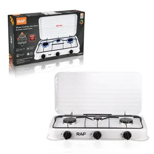New Gas Stove 3 Burner Gas Cooktop Portable Home Cooking Use Easy Clean Gas Stove Top Outdoor