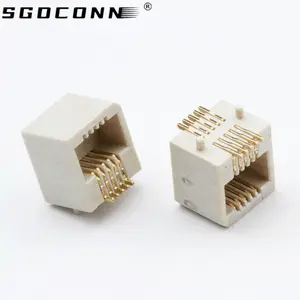 0.8mm 피치 PCB SMT 측면 엔트리 10-40P Au 도금 높이 5.2mm 보드에 보드 커넥터