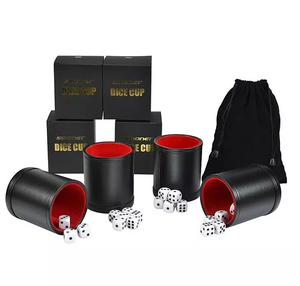 2020 fieltro de <span class=keywords><strong>Casino</strong></span>, juego de <span class=keywords><strong>dados</strong></span> Shaker juego de plástico de <span class=keywords><strong>dados</strong></span> de cuero taza - Product Image 6