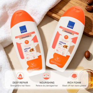 Shampoo à l'huile d'argan biologique Nary 400ml, réparation nourrissante, traitement capillaire économique, shampooing stimulant la croissance des cheveux, produits de soin des cheveux en gros - Product Image 3
