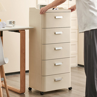 Organiseur de rangement à trois niveaux en plastique minimaliste pour le bureau, pour documents, fournitures de papeterie, fournitures scolaires et domestiques