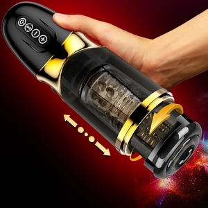 Vibrations automatiques, piston rotatif, succion, gobelet de masturbation masculin, vagin artificiel, vraie chatte, jouets sexuels pour hommes - Product Image 1