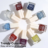 KUDAN Candy Land Vernis à ongles à base d'eau, couleurs tendance et scintillantes, non toxique, adapté aux débutants, pour salon et DIY, fourniture en gros de produits cosmétiques