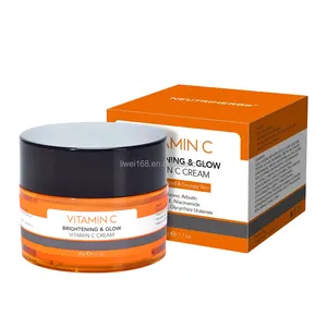 Popular Daily Use Face Cream for Skin Care Whitening Vitamin C Moisturizer with Retinol Private Label Free Sample