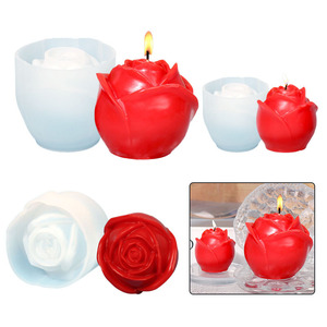Antiadhésif 3D Rose Fleur Bougies <span class=keywords><strong>Silicone</strong></span> Savon Moules <span class=keywords><strong>Pour</strong></span> Bricolage <span class=keywords><strong>Résine</strong></span> Époxy Rose Boule <span class=keywords><strong>Silicone</strong></span> Glace <span class=keywords><strong>Moulage</strong></span> Bougie Moule - Product Image 4