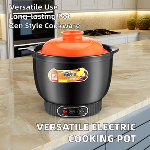 Marmite Électrique Populaire pour Soupe et Ragoût, avec Couvercle en Céramique, Multicuiseur Santé pour la Maison, Cocotte Électrique pour la Maison - Product Image 3