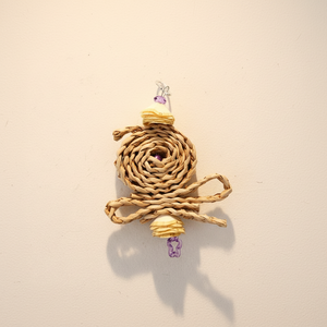 Eco-Friendly Wooden Corn Husk Skewers Novelty Bird <strong>Toy</strong> with Bite Swing Straw Weaving Design for <strong>Parrots</strong> Daily Use - Product Image 4