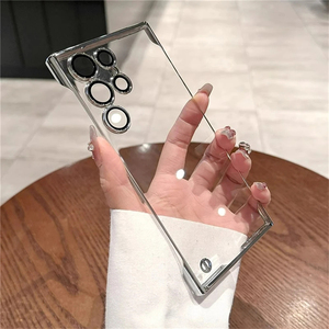 <span class=keywords><strong>Coque</strong></span> de téléphone <span class=keywords><strong>transparente</strong></span> sans cadre ultra mince pour Samsung S24 S23 <span class=keywords><strong>S22</strong></span> Ultra Plus Protection de l'appareil photo couverture rigide <span class=keywords><strong>transparente</strong></span> - Product Image 6