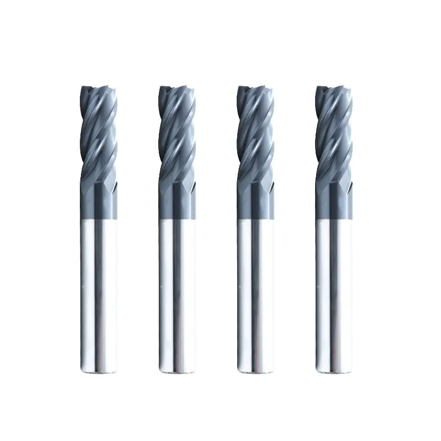 PEXMIENTAS Solid Carbide End Mill Solid Tungsten Carbide Cnc Hrc55 Carbide End Mill