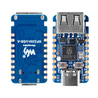 Waveshare RP2350-USB-A RP2350A Placa de Desarrollo Mini Pico2 de Doble Núcleo y Doble Arquitectura USB de 150MHz para Raspberry Pi
