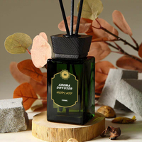 Vente en gros d'arômes de luxe personnalisés, parfum, huile essentielle, diffuseur à roseaux, bouteille en verre colorée de 200 ml