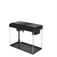Nouvelle humidification intégrée réservoir de poissons intelligent réservoir de poissons en verre intelligent écologique bureau petit aquarium à la maison avec lumière