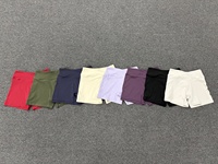 Short de yoga taille haute effet seconde peau avec ceinture croisée, coupe ajustée, pour course et cyclisme en extérieur 9721