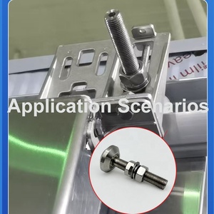 Colgador de riel de guía superior para sala de almacenamiento en frío de acero inoxidable, rueda colgante para puerta corredera - Product Image 2